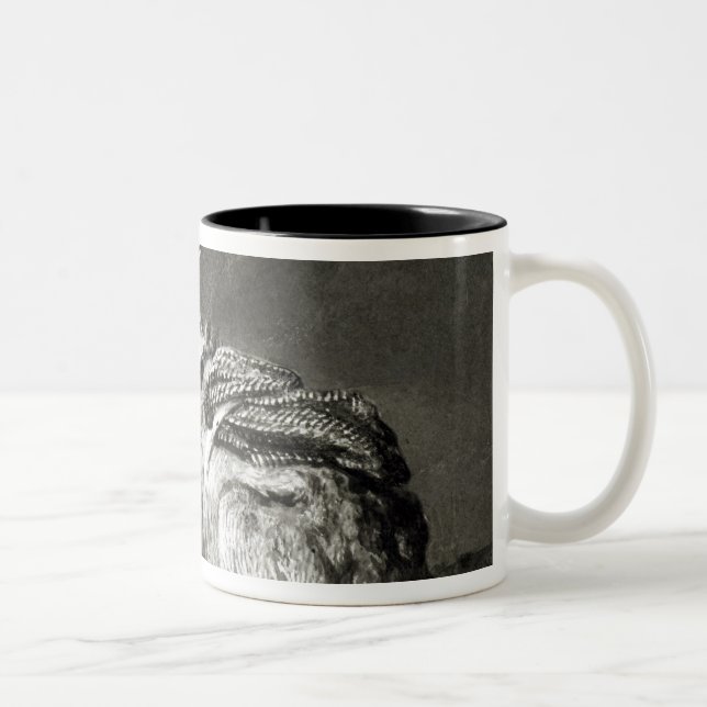 Esel an der Erholung Zweifarbige Tasse (Rechts)