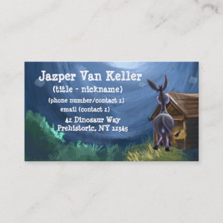 Esel-Briefpapier Visitenkarte