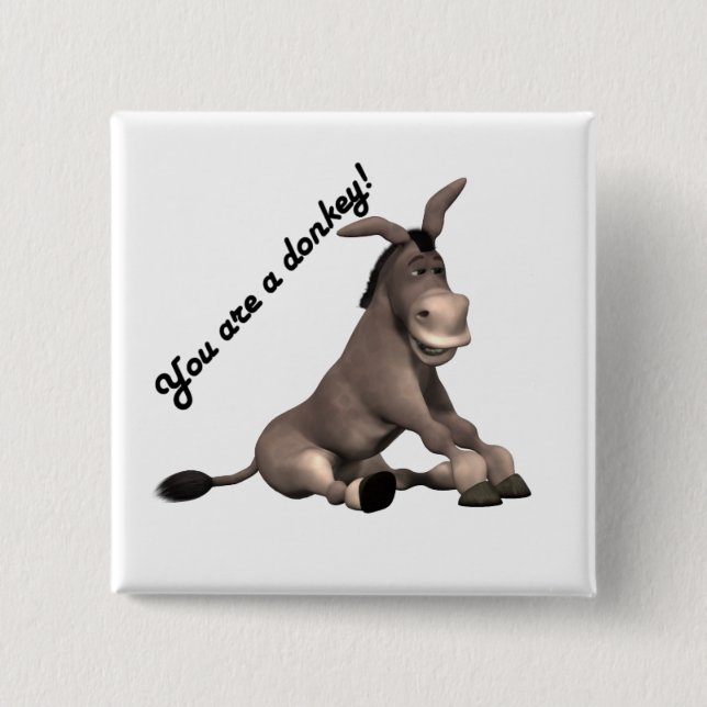 Esel Button (Vorderseite)