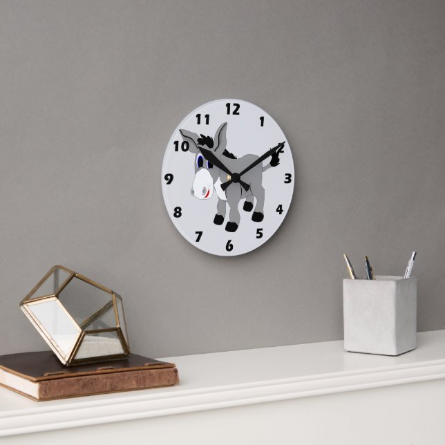 Esel Design Runde Wanduhr (Büro)