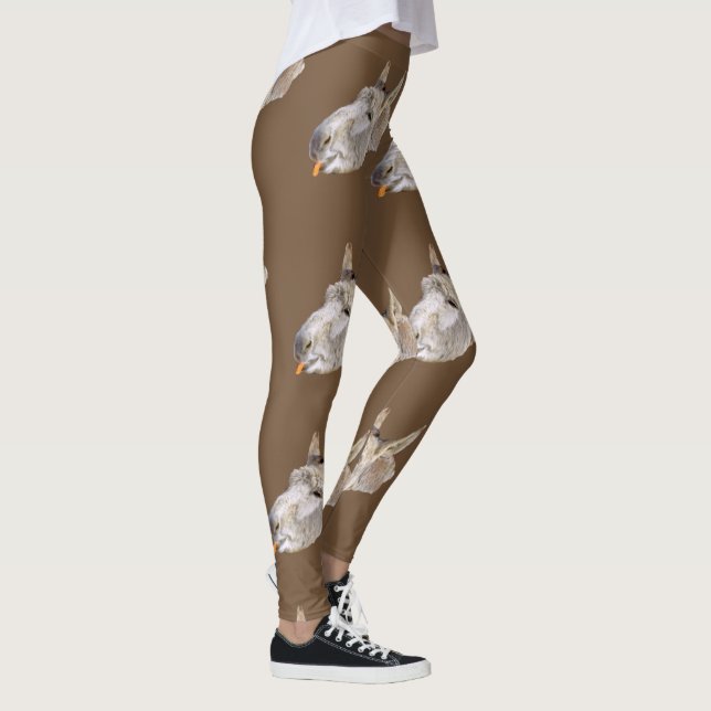 Esel genannt Karotten, braun Leggings (Rechts)