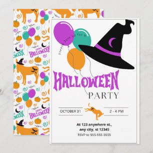 Esel-Halloweenparty-Einladung Einladung