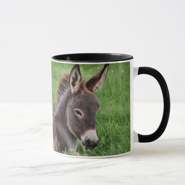 Esel im Gras Tasse (Rechts)