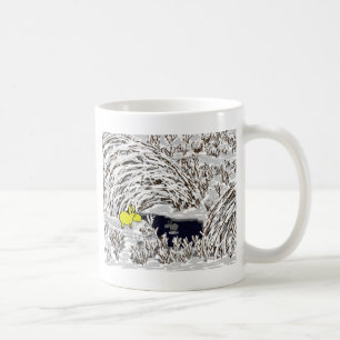 Esel im Schnee Kaffeetasse