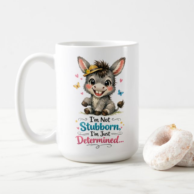 Esel Kaffee Kaffeetasse (Mit Donut)