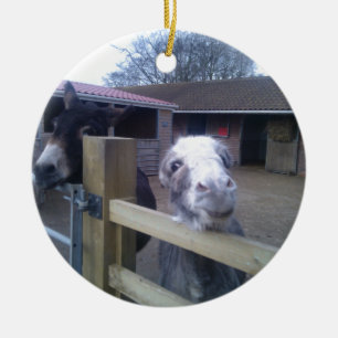 Esel Keramik Ornament