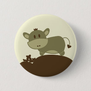 Esel-Liebe - Knopf Button