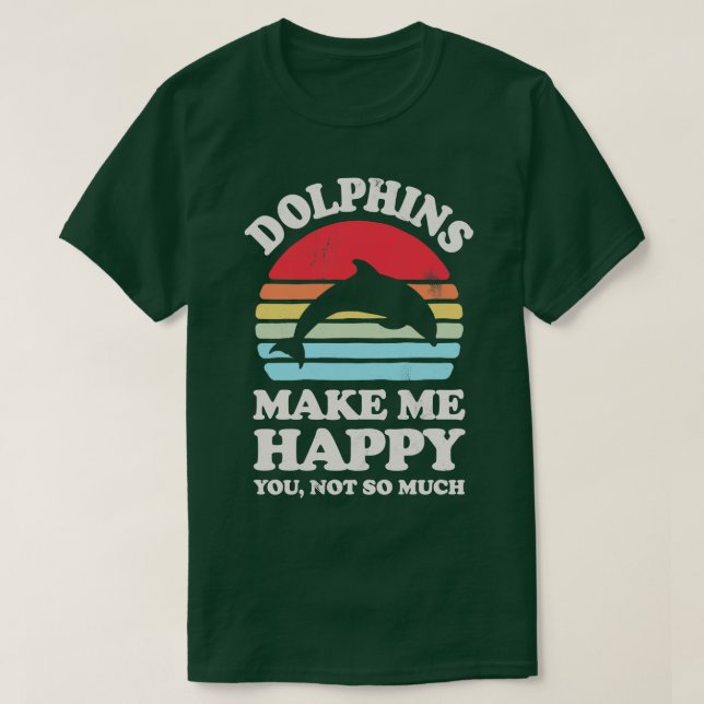 Esel machen mich glücklich, Sunset Retro für Männe T-Shirt (Design vorne)