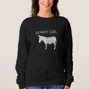 Esel Mädchen Cooler Esel Bauernhof Tier Bauern Sweatshirt