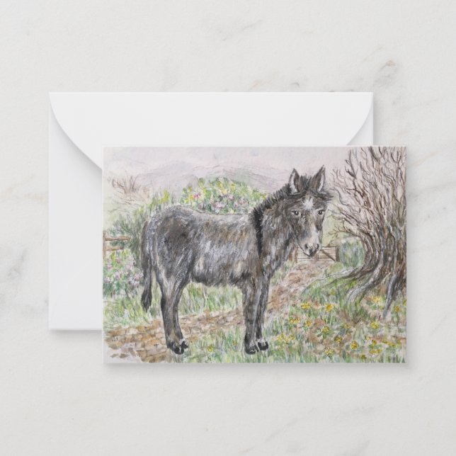 Esel Mitteilungskarte (Vorderseite)