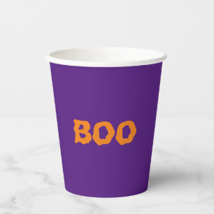 Esel-Orange und lila, unscharfes Halloween Pappbecher
