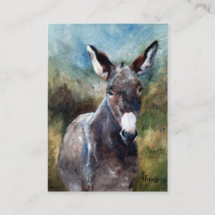Esel-Porträt ArtCard Visitenkarte