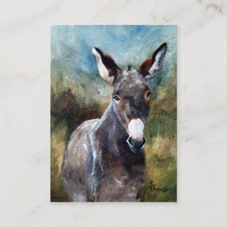 Esel-Porträt ArtCard Visitenkarte