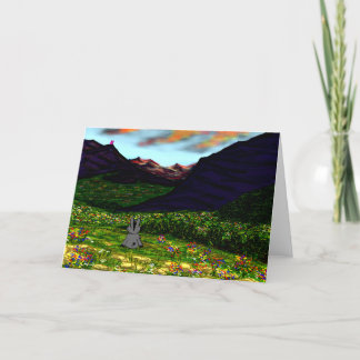 Esel starrt Berge an Karte