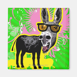 Esel-tragende Sonnenbrille Magnet