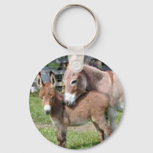 Esel und Baby Schlüsselanhänger