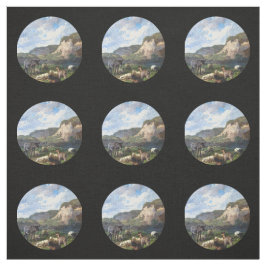 Esel und Schafe Stoff