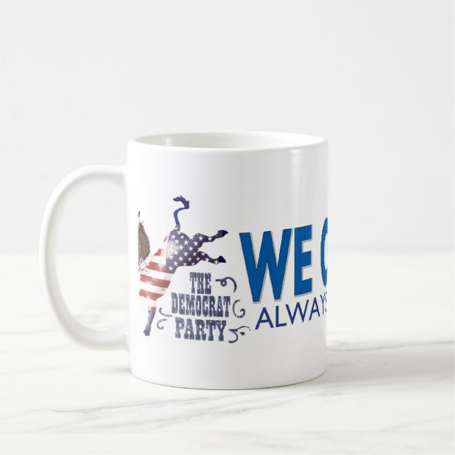Esel USA-Tritt-Tasse Kaffeetasse (Links)