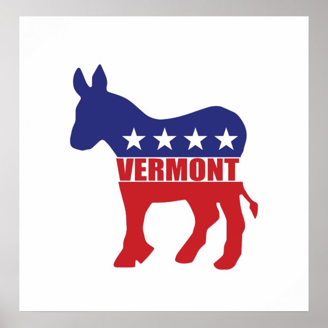 Esel Vermonts Demokrat Poster (Vorne)