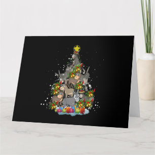 Esel Weihnachtsbaum Lustige Esel Liebhaber Geschen Karte