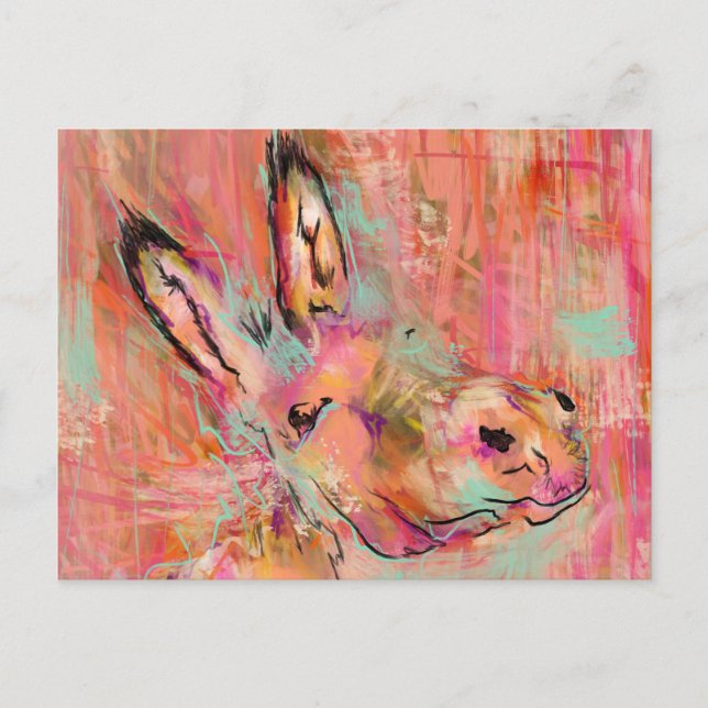 Eselbemalung Postkarte (Vorderseite)