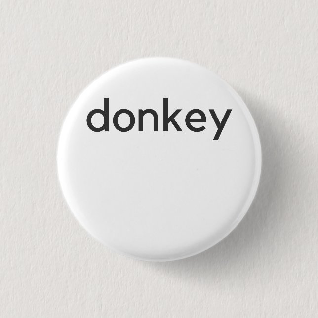 Eseldunkel Button (Vorderseite)