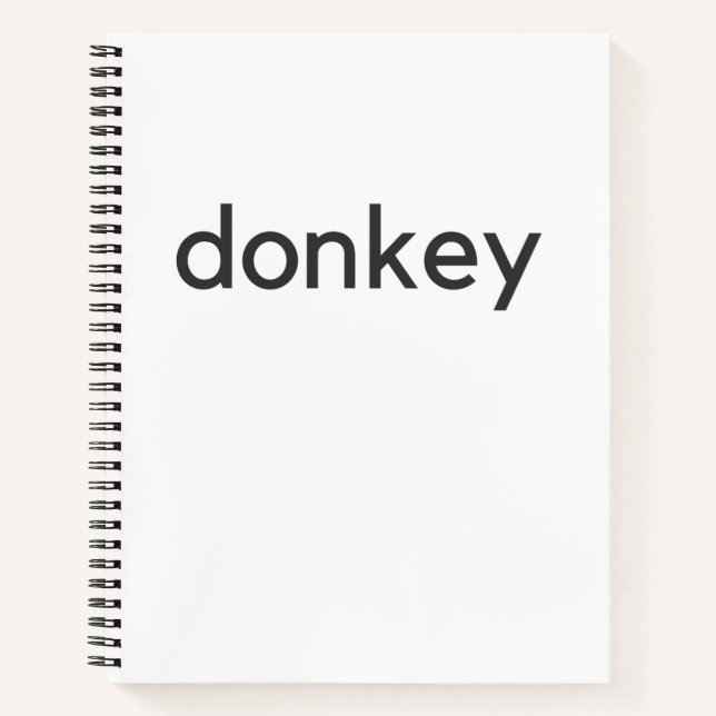 Eseldunkel Notizbuch (Vorderseite)