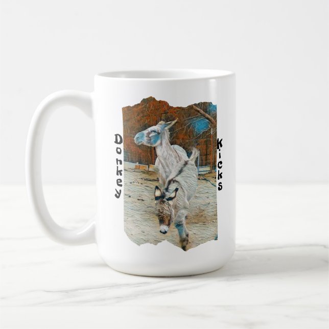 Eselkaffee-Tasse für Eselliebhaber Kaffeetasse (Links)
