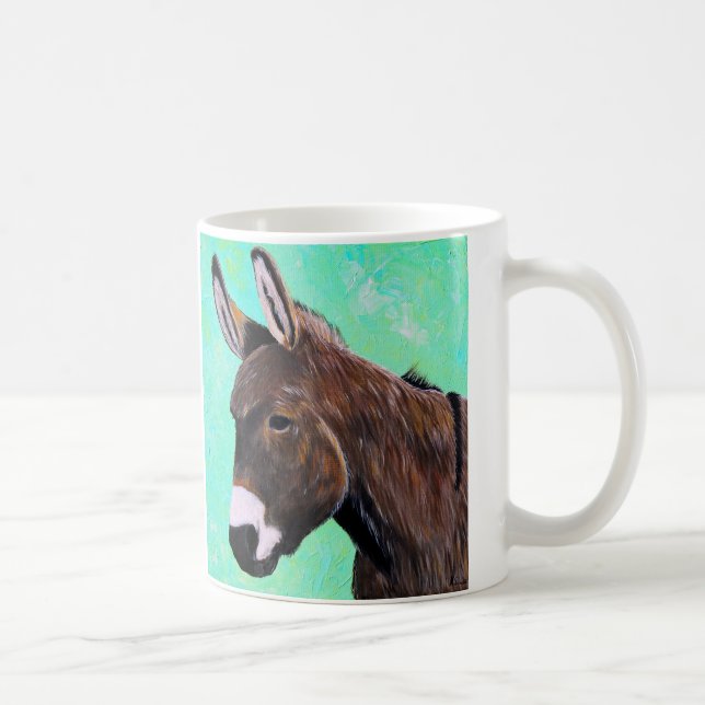 Eselmalerei Kaffeetasse (Rechts)