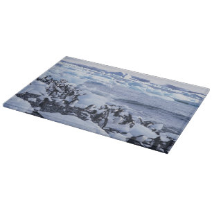 Eselspinguine Pygoscelis adeliae Schneidebrett