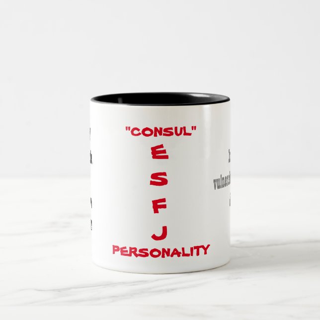 ESFJ Persönlichkeits-Tasse Zweifarbige Tasse (Mittel)