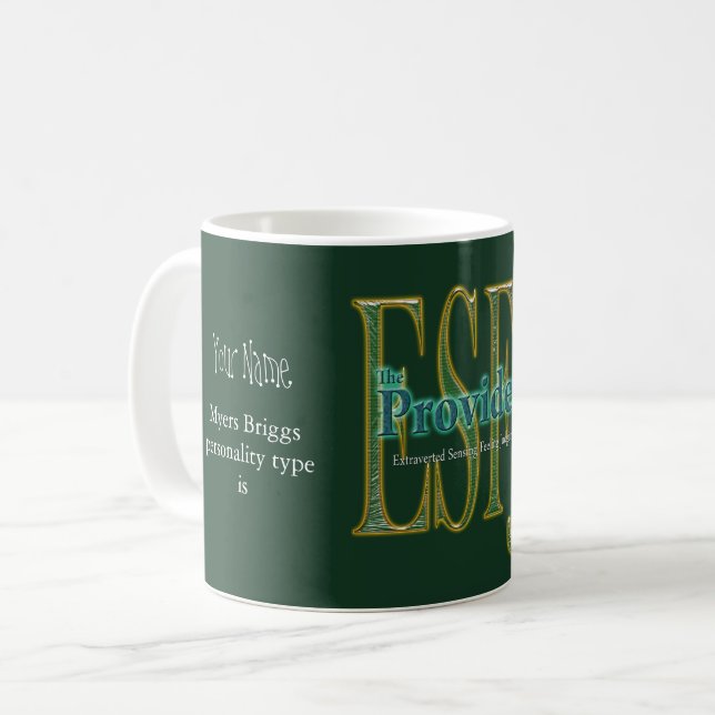 ESFJ theProvider Kaffeetasse (Vorderseite Links)