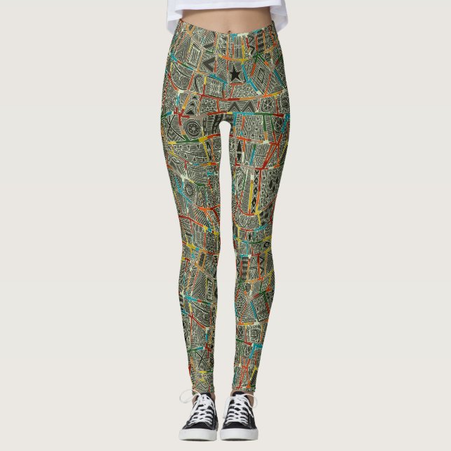 ESHE HOLZKOHLE LEGGINGS (Vorderseite)