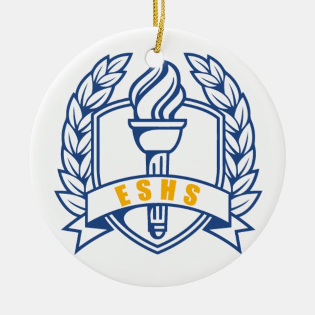 ESHS Ehren, Gelehrter, Symbol Keramik Ornament (Vorne)