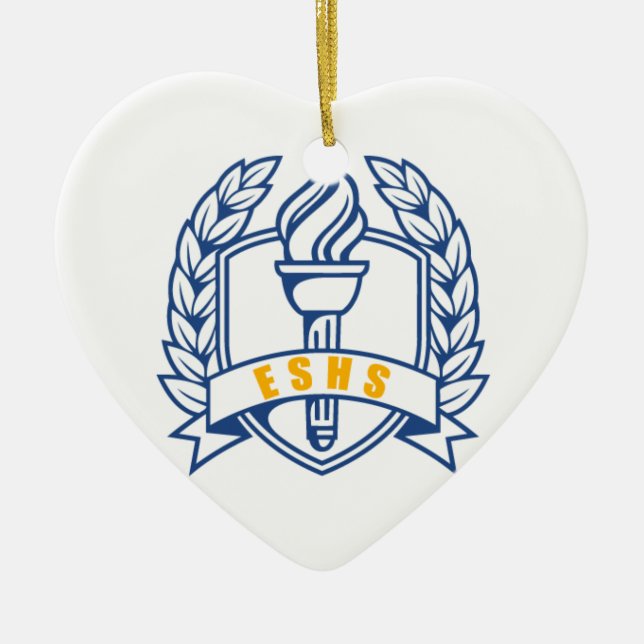 ESHS Ehren, Gelehrter, Symbol Keramik Ornament (Vorne)