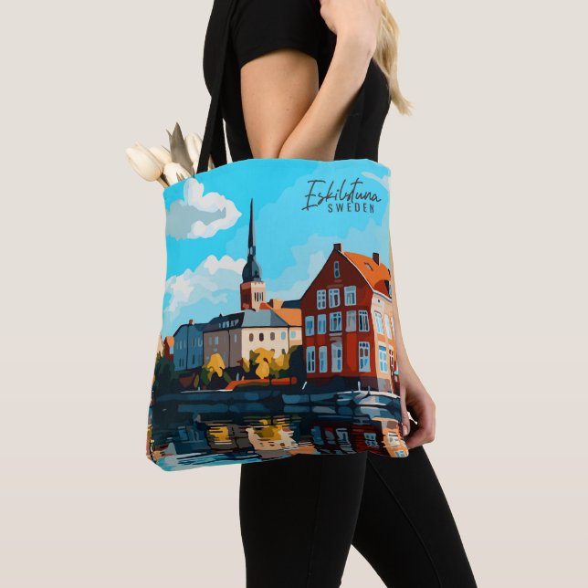 Eskilstuna Schweden Vintage Kunst Tasche (Von Nahem)