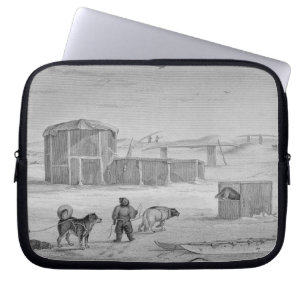 Eskimaux Haus, errichtet vom Eis, Igloolik, 1822, Laptopschutzhülle