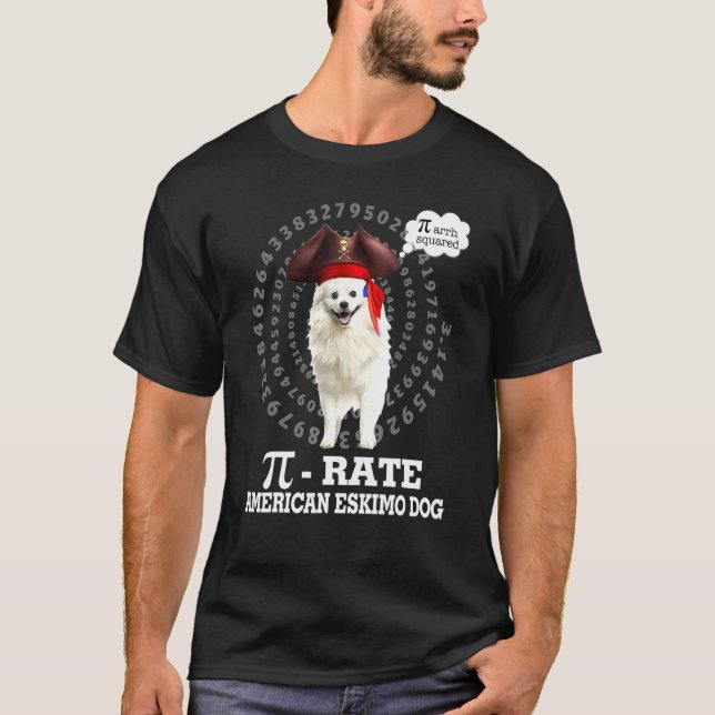 Eskimo Dog Pirate Costume Pi Day T-Shirt (Vorderseite)