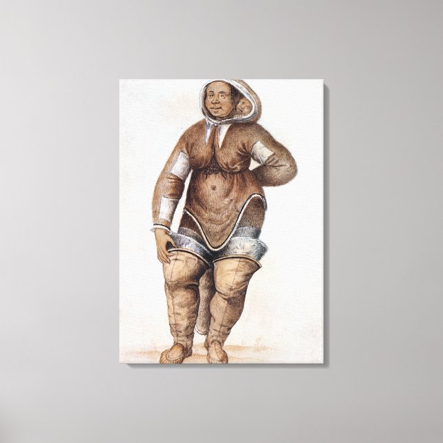 Eskimo Frauen und Baby Leinwanddruck (Vorderseite)