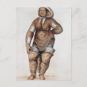 Eskimo Frauen und Baby Postkarte