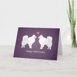 Eskimo Hund Hund Happy Anniversary Design Karte