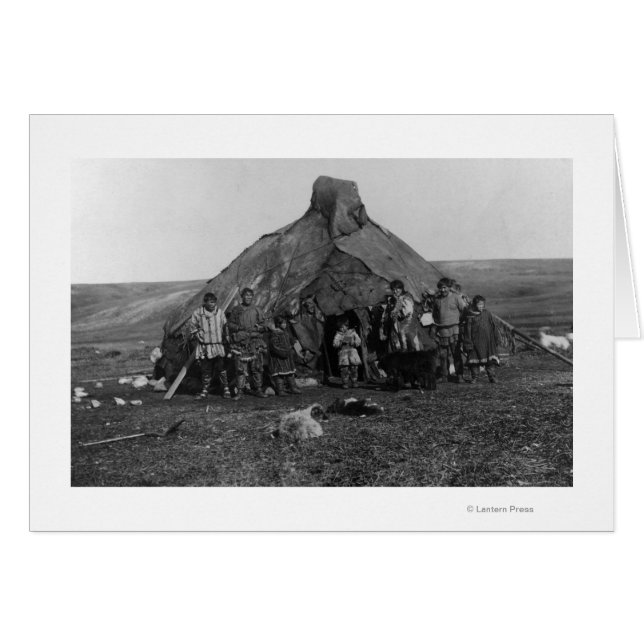 Eskimo Iglu in der Nähe von Nome, Alaska Fotografi (Vorderseite (Horizontal))