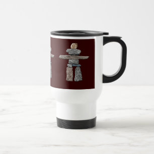 Eskimo, Inuit Inukshuk Travel Mug Reisebecher