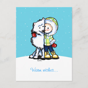 Eskimo Kisses Winter Postkarte