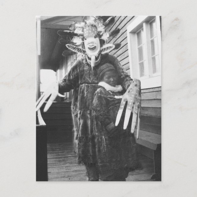 Eskimo Medicine Man, Anfang des 20. Jahrhunderts Postkarte (Vorderseite)