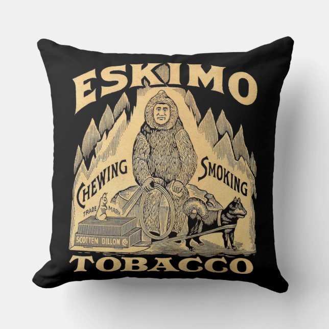 Eskimo Tobacco print Kissen (Vorderseite)
