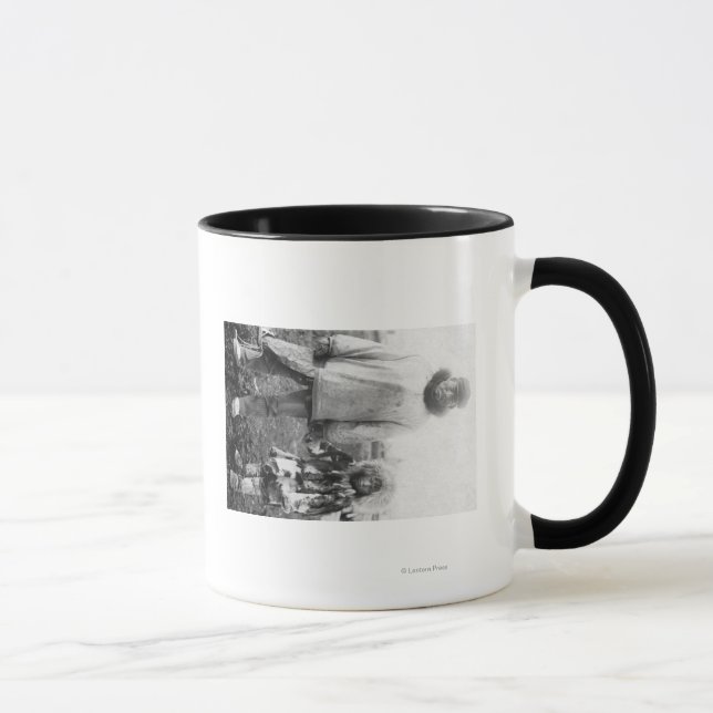 Eskimo Vater und Kind in Alaska Fotografie Tasse (Rechts)