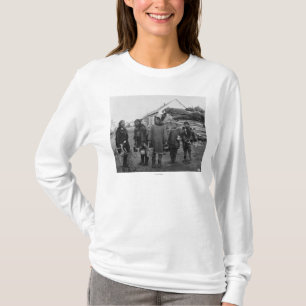 Eskimobeeren-Pflücker in Nome, Alaska-Fotografie T-Shirt