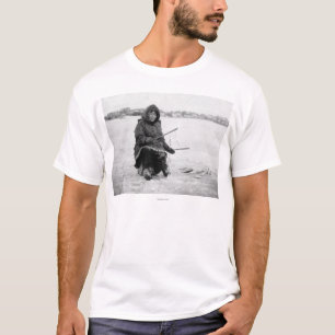 Eskimoeis-Fischen in Nome, Alaska-Fotografie T-Shirt