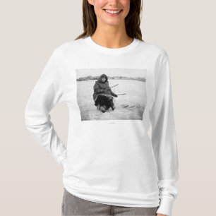 Eskimoeis-Fischen in Nome, Alaska-Fotografie T-Shirt